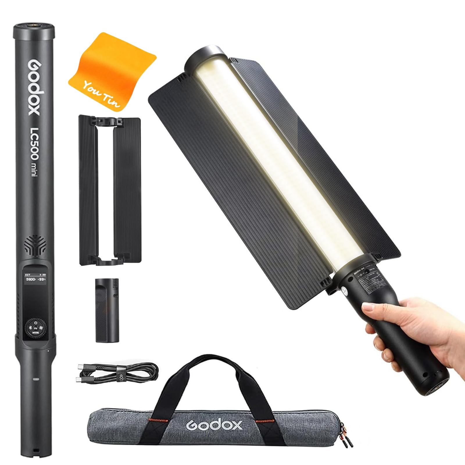 Amazon | GODOX LC500 Mini LED ライト スティック、20W ハンドヘルド